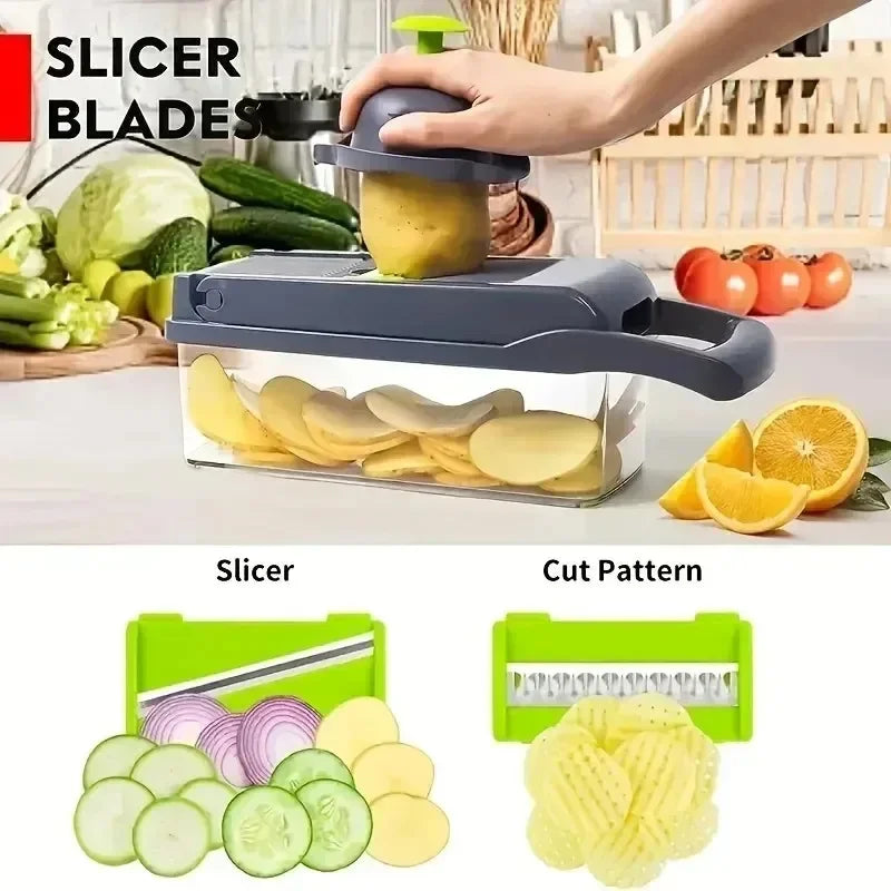 16-in-1 Multifunctional Vegetable Chopper – Your Ultimate Kitchen Companion