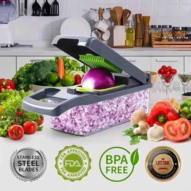 16-in-1 Multifunctional Vegetable Chopper – Your Ultimate Kitchen Companion